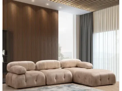 Detail produktu Rohová modulárna sedacia súprava Bubble 288 cm s taburetom - výber z 8 prevedení