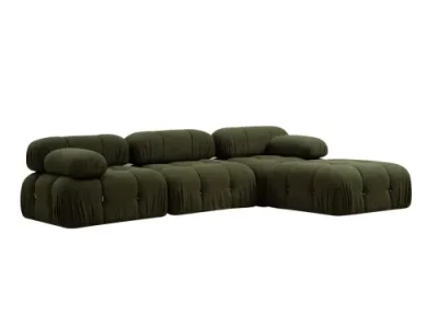 Detail produktu Rohová modulárna sedacia súprava Bubble 288 cm s taburetom - výber z 8 prevedení