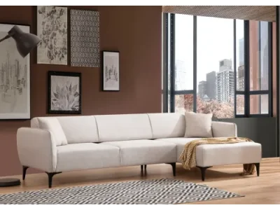 Detail produktu Rohová sedacia súprava Belissimo 270 cm biela pravá