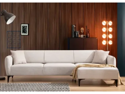 Detail produktu Rohová sedacia súprava Belissimo 270 cm biela pravá