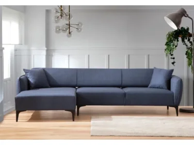 Detail produktu Rohová sedacia súprava Belissimo 270 cm modrá ľavá