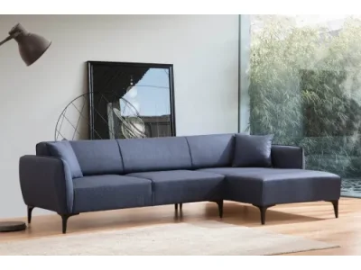 Detail produktu Rohová sedacia súprava Belissimo 270 cm modrá pravá