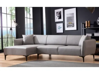 Rohová sedacia súprava Belissimo 270 cm svetlosivá ľavá