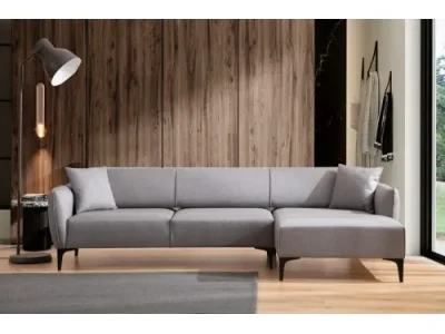 Detail produktu Rohová sedacia súprava Belissimo 270 cm svetlosivá pravá