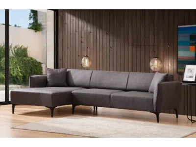 Detail produktu Rohová sedacia súprava Belissimo 270 cm tmavosivá ľavá