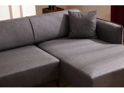 Detail produktu Rohová sedacia súprava Belissimo 270 cm tmavosivá pravá