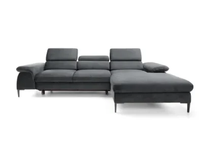 Rohová sedacia súprava Blues M sivá pravá