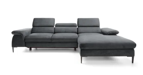 Rohová sedacia súprava Blues M sivá pravá