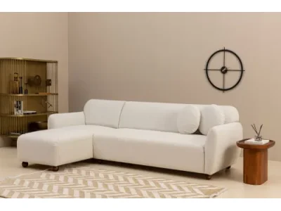 Detail produktu Rohová sedacia súprava Eddy 273 cm biela ľavá