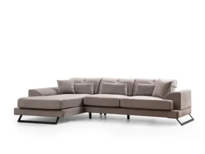 Detail produktu Rohová sedacia súprava Frido 308 cm svetlosivá ľavá