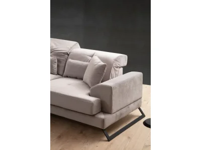 Detail produktu Rohová sedacia súprava Frido 308 cm svetlosivá ľavá