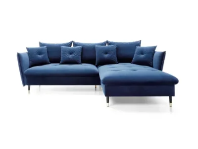 Detail produktu Rohová sedacia súprava Glam modrá pravá