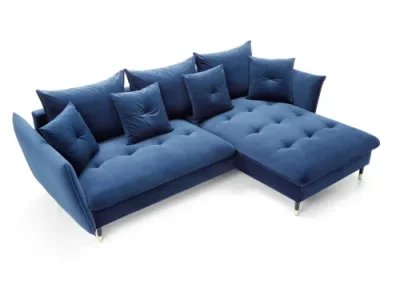 Detail produktu Rohová sedacia súprava Glam modrá pravá