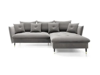 Detail produktu Rohová sedacia súprava Glam sivá pravá