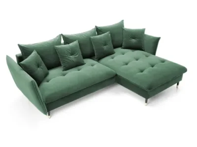 Detail produktu Rohová sedacia súprava Glam zelená pravá