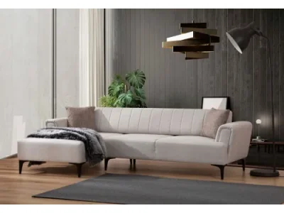 Rohová sedacia súprava Hamlet 270 cm ecru ľavá