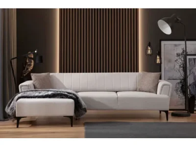 Detail produktu Rohová sedacia súprava Hamlet 270 cm ecru ľavá