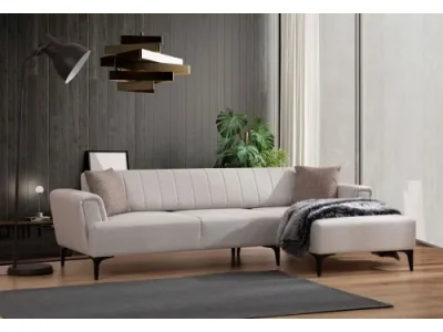 Rohová sedacia súprava Hamlet 270 cm ecru pravá