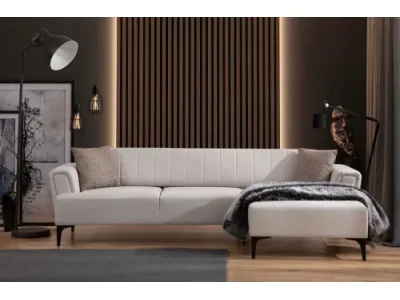 Detail produktu Rohová sedacia súprava Hamlet 270 cm ecru pravá