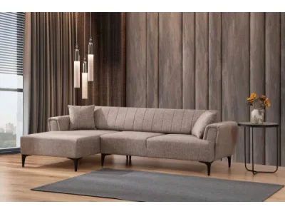 Rohová sedacia súprava Hamlet 270 cm svetlohnedá ľavá