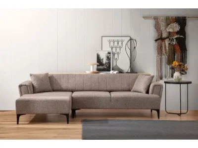 Detail produktu Rohová sedacia súprava Hamlet 270 cm svetlohnedá ľavá