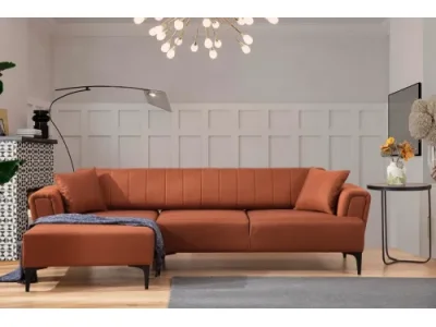 Rohová sedacia súprava Hamlet 270 cm tehlová ľavá