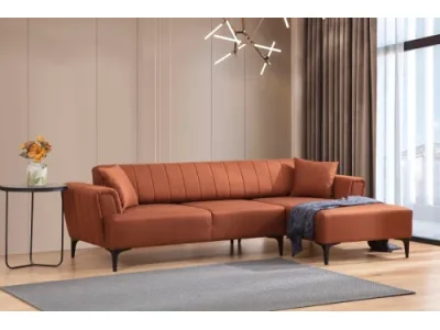 Rohová sedacia súprava Hamlet 270 cm tehlová pravá