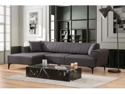 Detail produktu Rohová sedacia súprava Hamlet 270 cm tmavosivá ľavá