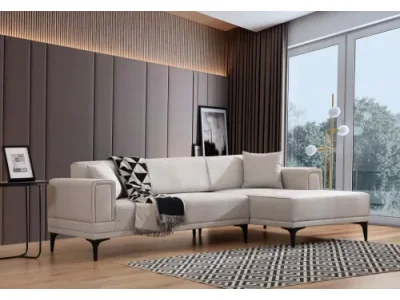 Rohová sedacia súprava Horizon 250 cm ecru pravá