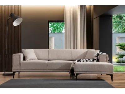 Detail produktu Rohová sedacia súprava Horizon 250 cm svetlohnedá pravá