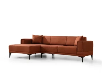 Rohová sedacia súprava Horizon 250 cm tehlová ľavá