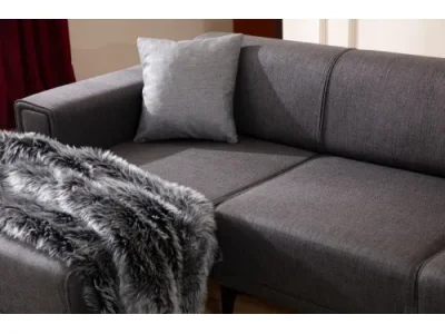 Detail produktu Rohová sedacia súprava Horizon 250 cm tmavosivá ľavá