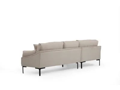 Detail produktu Rohová sedacia súprava Leo 255 cm krémová ľavá