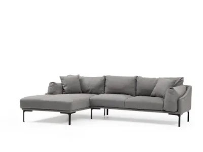 Detail produktu Rohová sedacia súprava Leo 255 cm sivá ľavá