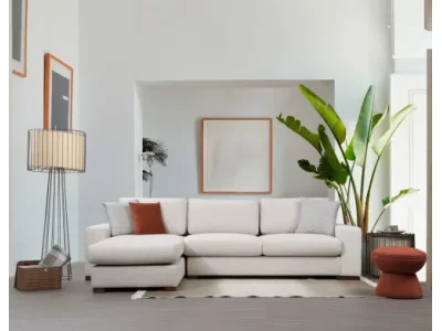 Detail produktu Rohová sedacia súprava Loop 270 cm béžová ľavá