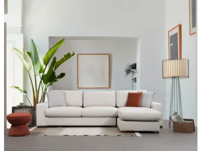 Detail produktu Rohová sedacia súprava Loop 270 cm béžová pravá