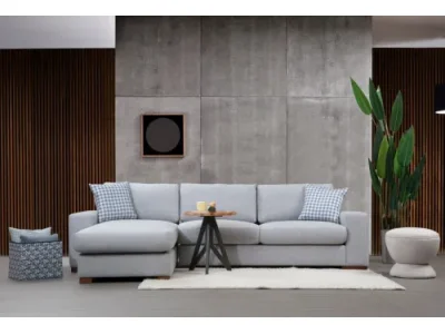 Detail produktu Rohová sedacia súprava Loop 290 cm sivá ľavá