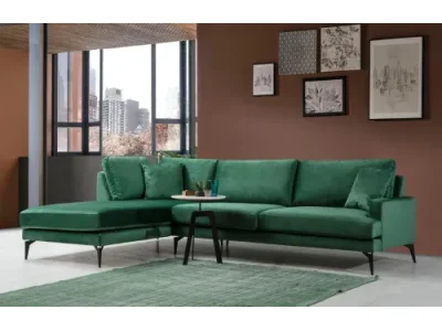 Detail produktu Rohová sedacia súprava Papira 283 cm zelená ľavá