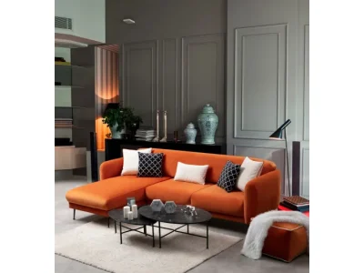 Detail produktu Rohová sedacia súprava Sevilla 270 cm oranžová ľavá