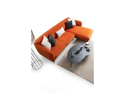Detail produktu Rohová sedacia súprava Sevilla 270 cm oranžová pravá