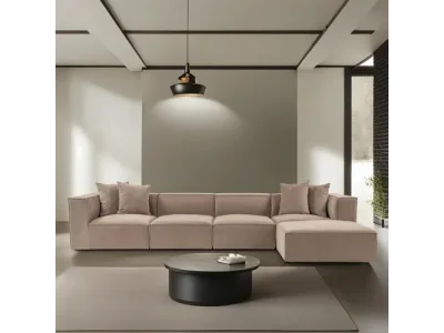 Detail produktu Rohová sedacia súprava Sora 430 cm cappucino pravá