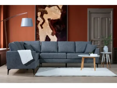 Detail produktu Rohová sedacia súprava Tempo 300 cm tmavosivá ľavá