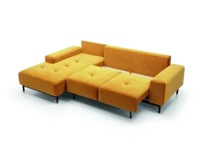 Detail produktu Rohová sedacia súprava Vero žltá ľavá