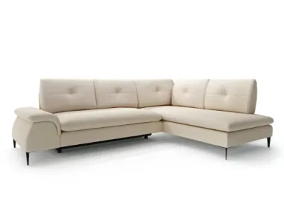 Rohová sedacia súprava Zonda L krémová pravá