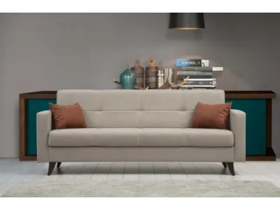 Rozkladacia trojmiestna pohovka Polya 205 cm béžová