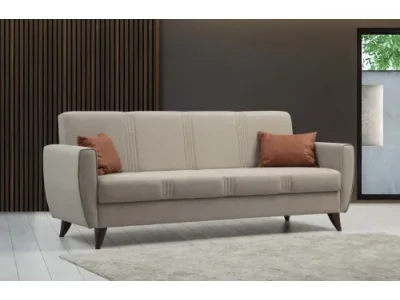 Rozkladacia trojmiestna pohovka Zaden 214 cm béžová