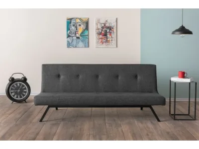 Rozkladacia trojmiestna pohovka Zola 180 cm sivá