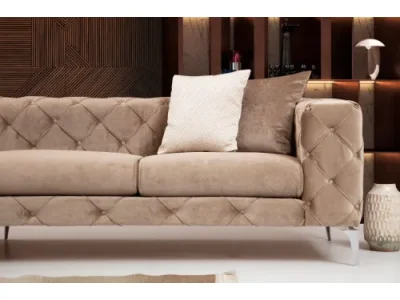Detail produktu Štvormiestna pohovka Como 344 cm tmavo krémová