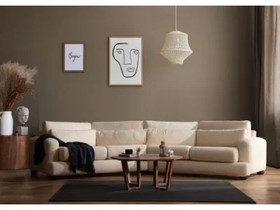 Detail produktu Štvormiestna pohovka River 330 cm ľavá béžová