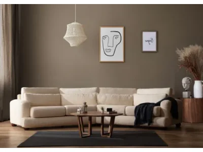 Detail produktu Štvormiestna pohovka River 330 cm pravá béžová